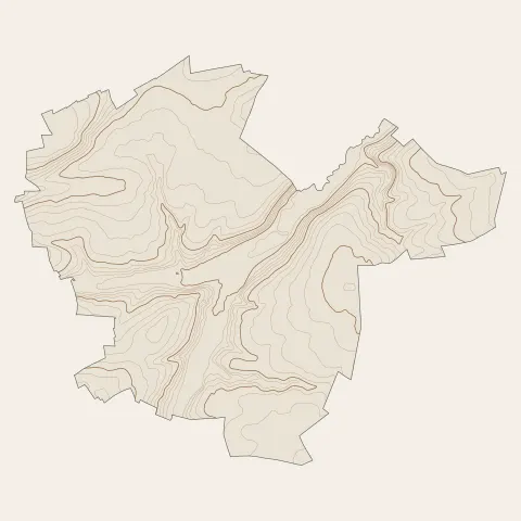 Airaines : courbes de niveau