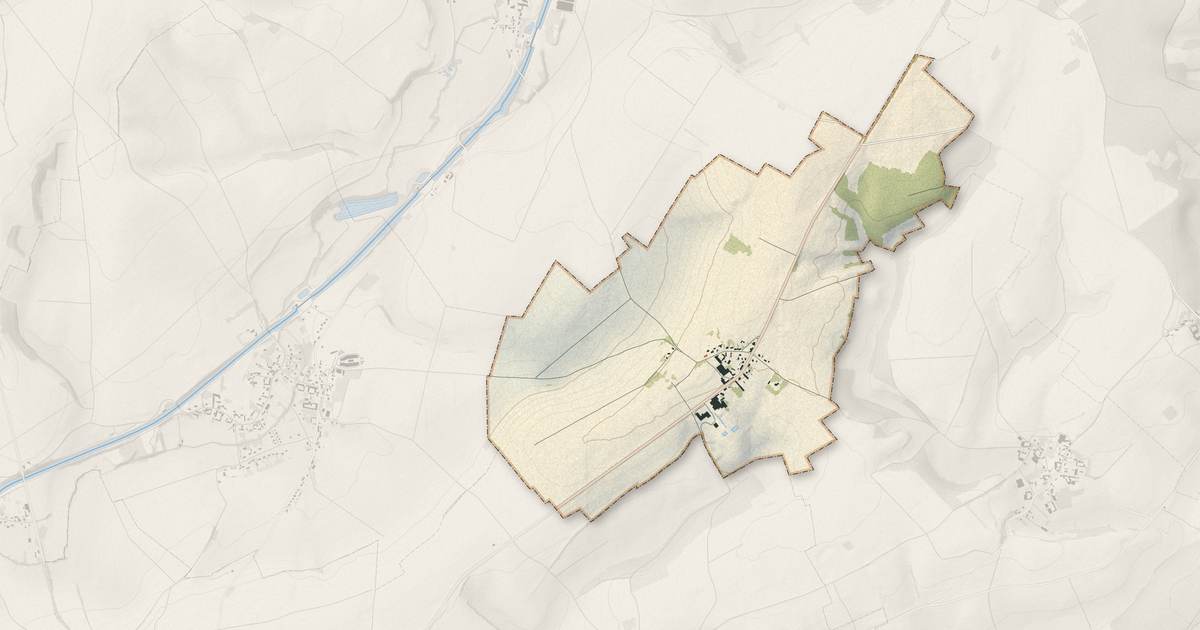 Portrait cartographique de Aizecourt-le-Haut : relief, eau, forêts, bâti et voies, calculés à partir des données de l'IGN