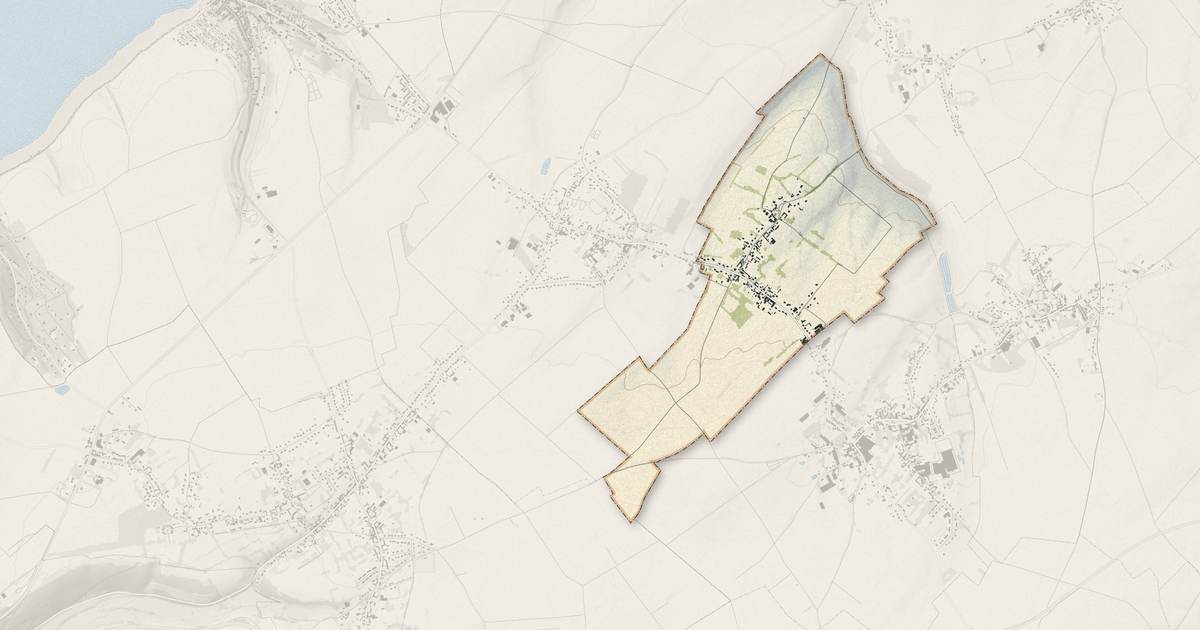 Portrait cartographique de Allenay : relief, eau, forêts, bâti et voies, calculés à partir des données de l'IGN