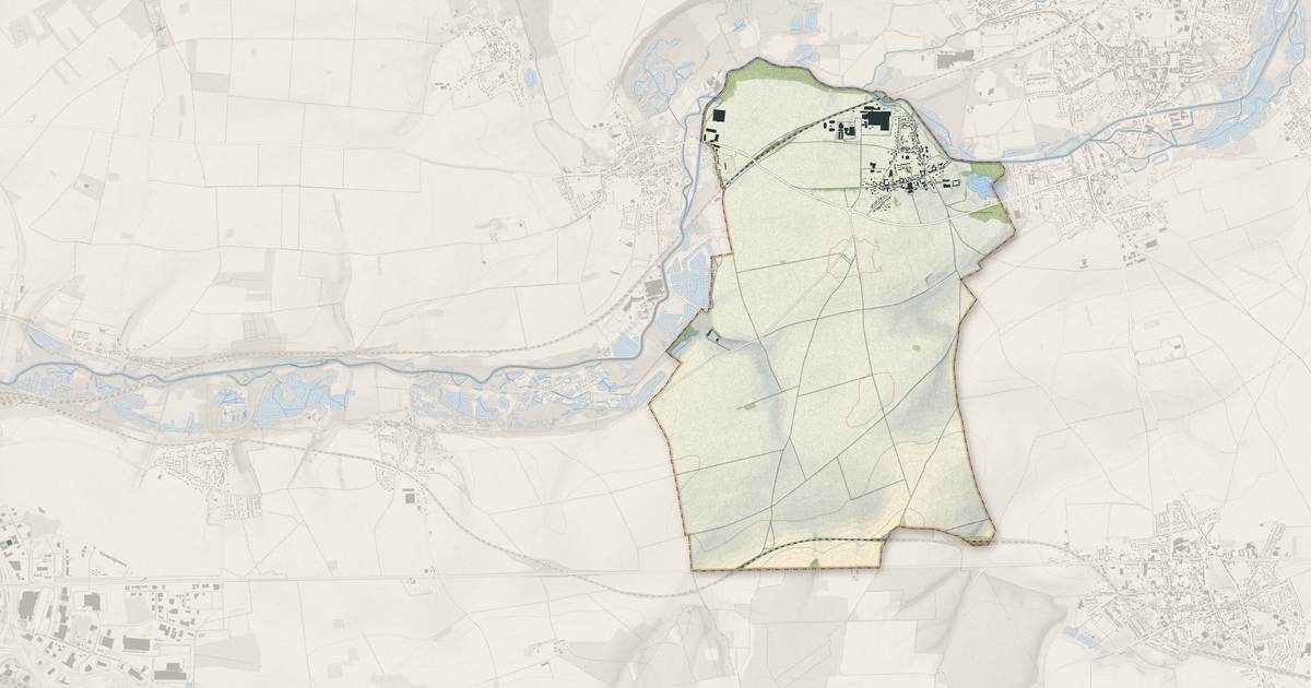 Portrait cartographique de Aubigny : relief, eau, forêts, bâti et voies, calculés à partir des données de l'IGN