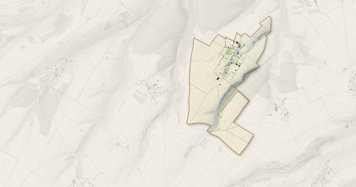 Portrait cartographique de Aumont : relief, eau, forêts, bâti et voies, calculés à partir des données de l'IGN