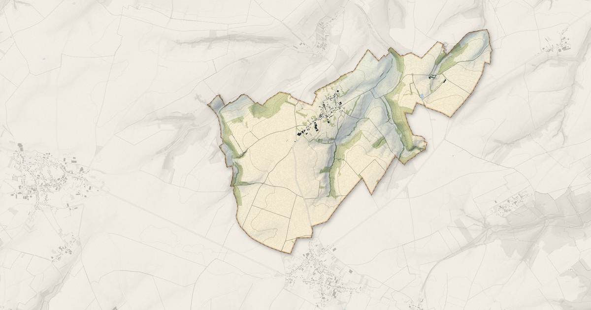 Portrait cartographique de Autheux : relief, eau, forêts, bâti et voies, calculés à partir des données de l'IGN