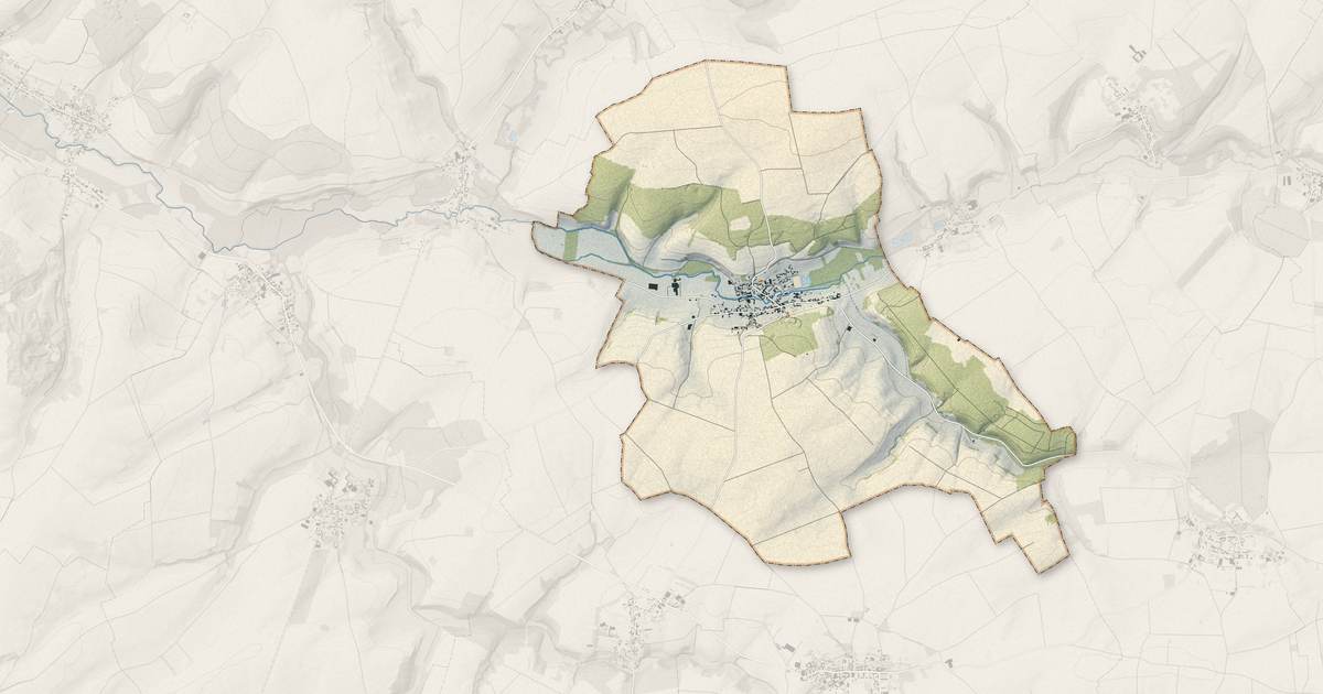Portrait cartographique de Authie : relief, eau, forêts, bâti et voies, calculés à partir des données de l'IGN