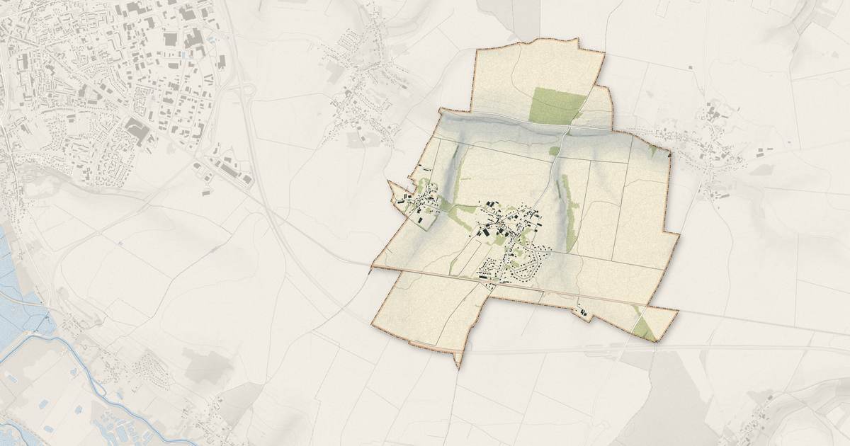 Portrait cartographique de Bellancourt : relief, eau, forêts, bâti et voies, calculés à partir des données de l'IGN