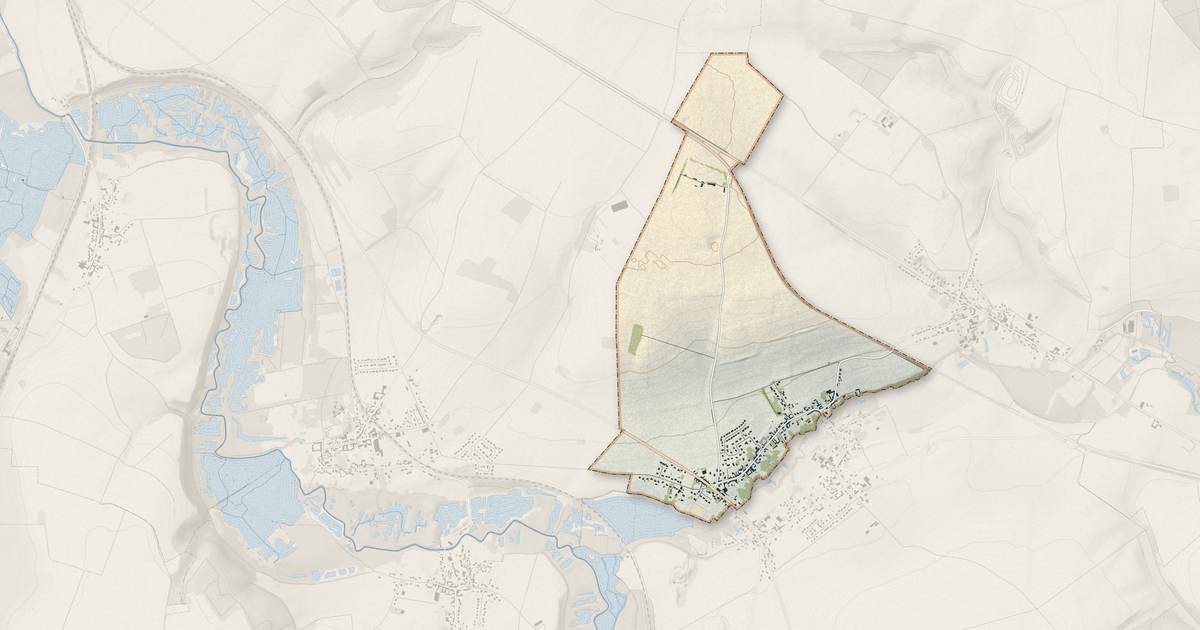 Portrait cartographique de Berteaucourt-lès-Thennes : relief, eau, forêts, bâti et voies, calculés à partir des données de l'IGN