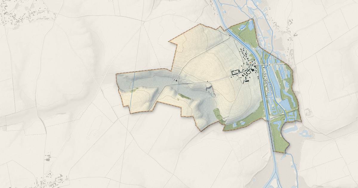 Portrait cartographique de Béthencourt-sur-Somme : relief, eau, forêts, bâti et voies, calculés à partir des données de l'IGN