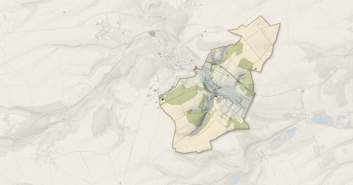Portrait cartographique de Blangy-sous-Poix : relief, eau, forêts, bâti et voies, calculés à partir des données de l'IGN