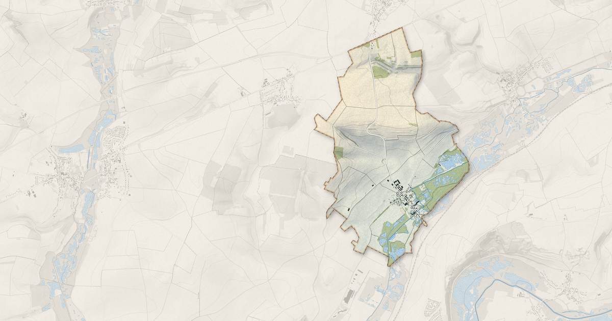 Portrait cartographique de Bonnay : relief, eau, forêts, bâti et voies, calculés à partir des données de l'IGN