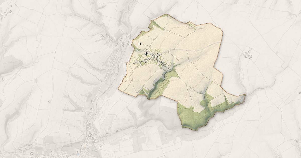 Portrait cartographique de Bonneville : relief, eau, forêts, bâti et voies, calculés à partir des données de l'IGN