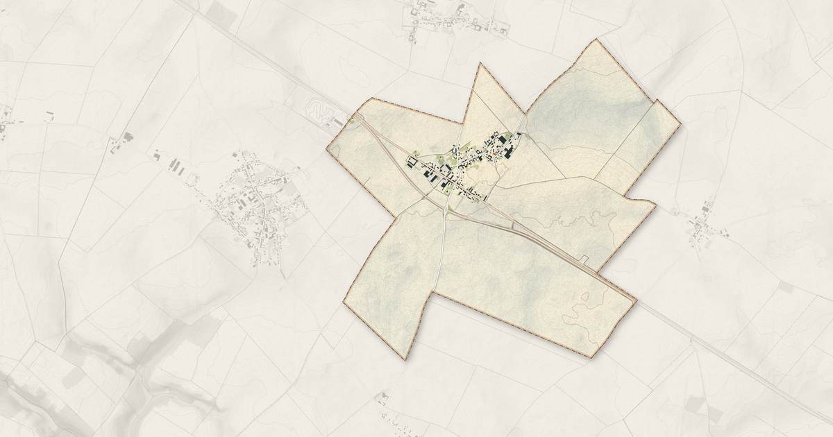 Portrait cartographique de Bouchoir : relief, eau, forêts, bâti et voies, calculés à partir des données de l'IGN