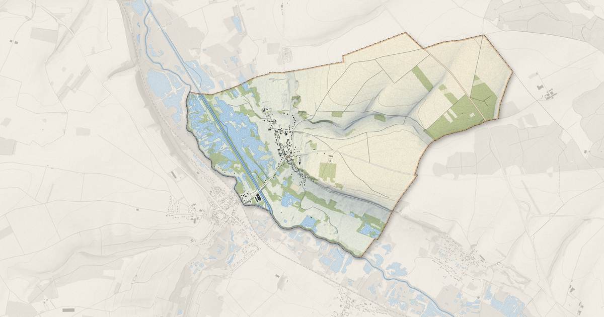 Portrait cartographique de Bourdon : relief, eau, forêts, bâti et voies, calculés à partir des données de l'IGN