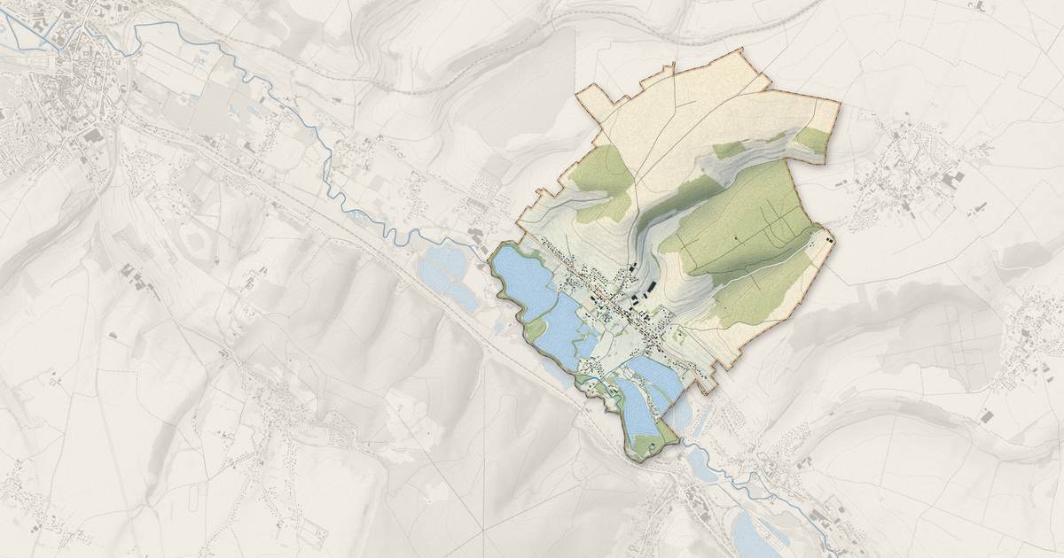 Portrait cartographique de Bouvaincourt-sur-Bresle : relief, eau, forêts, bâti et voies, calculés à partir des données de l'IGN