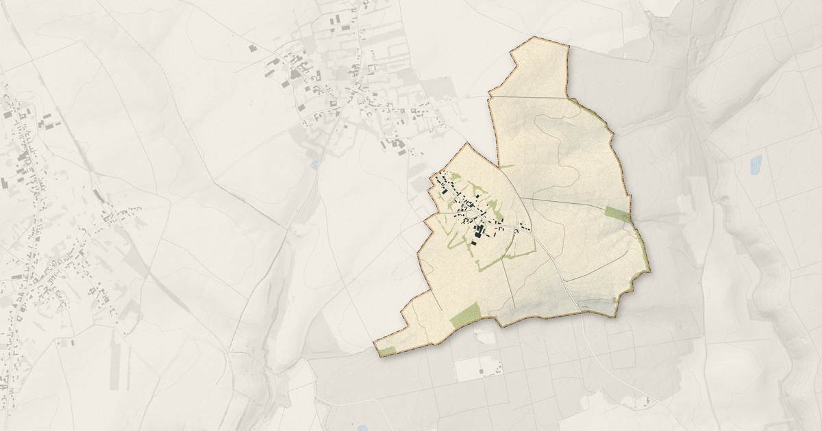 Portrait cartographique de Brévillers : relief, eau, forêts, bâti et voies, calculés à partir des données de l'IGN