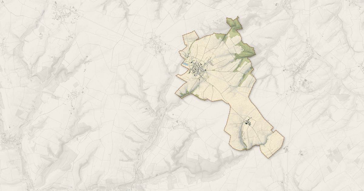 Portrait cartographique de Candas : relief, eau, forêts, bâti et voies, calculés à partir des données de l'IGN