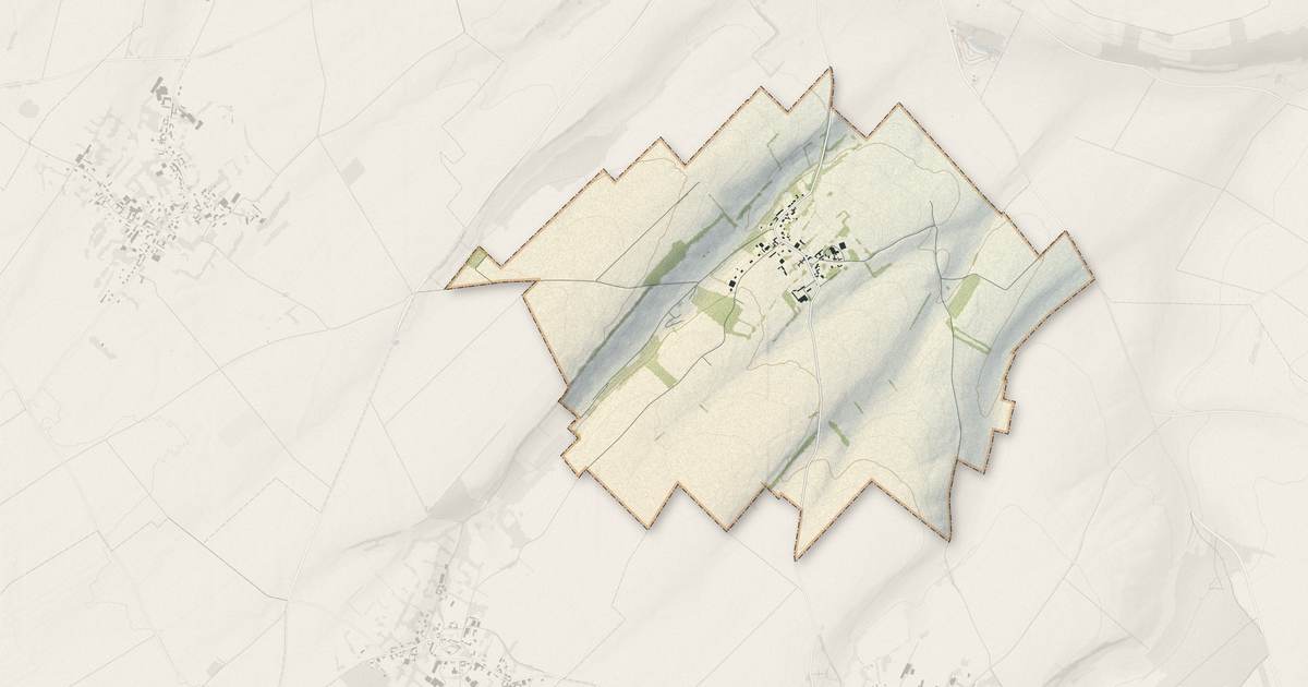 Portrait cartographique de Cannessières : relief, eau, forêts, bâti et voies, calculés à partir des données de l'IGN