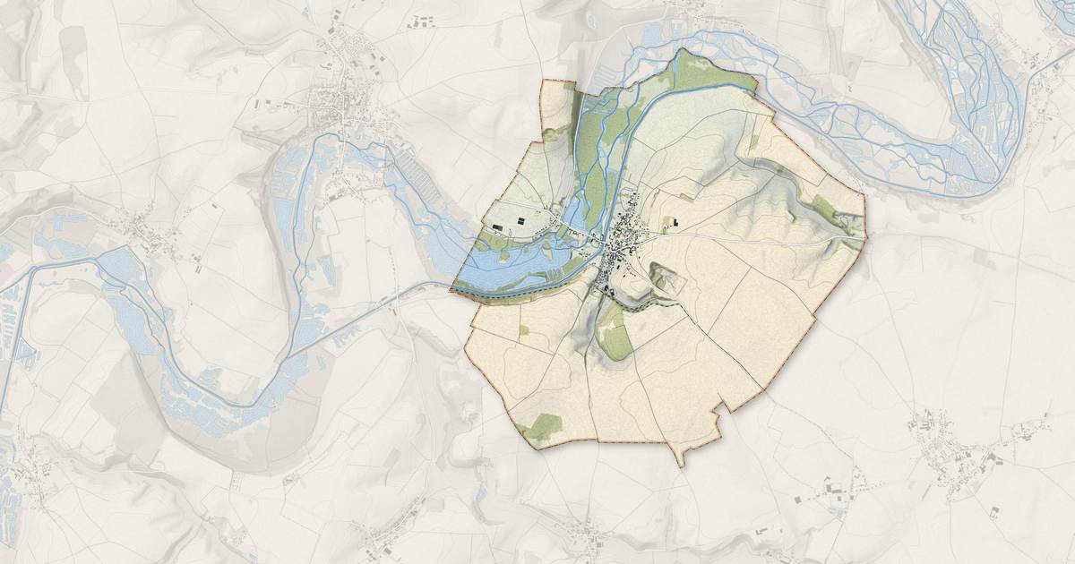 Portrait cartographique de Cappy : relief, eau, forêts, bâti et voies, calculés à partir des données de l'IGN