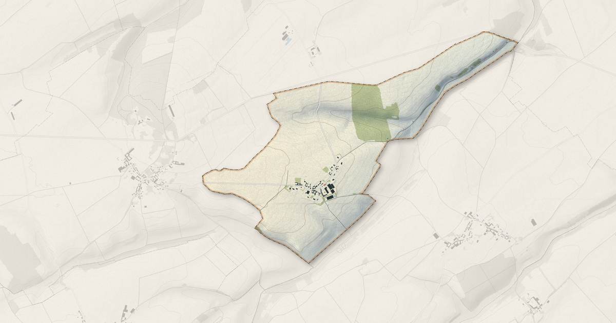 Portrait cartographique de Le Cardonnois : relief, eau, forêts, bâti et voies, calculés à partir des données de l'IGN