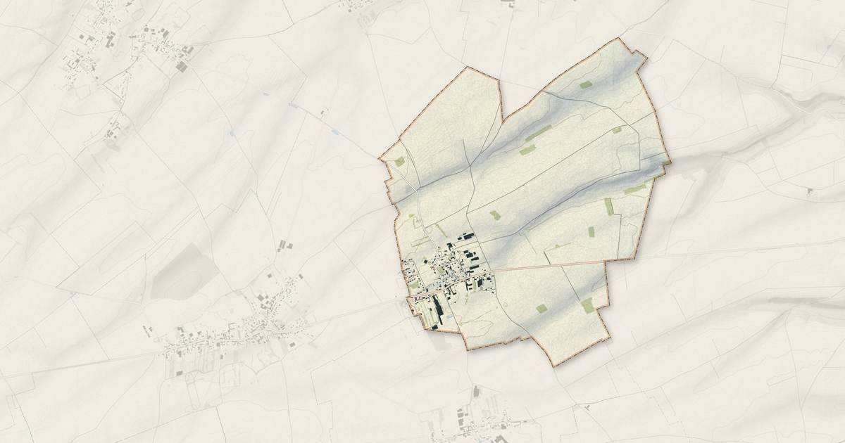 Portrait cartographique de Caulières : relief, eau, forêts, bâti et voies, calculés à partir des données de l'IGN