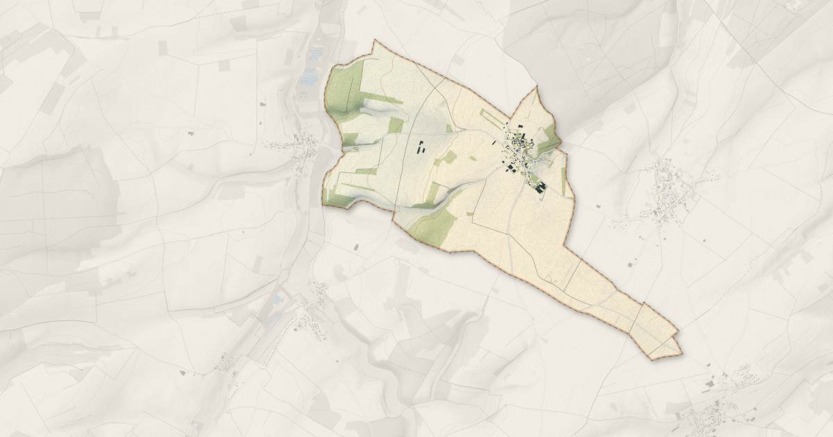 Portrait cartographique de Cavillon : relief, eau, forêts, bâti et voies, calculés à partir des données de l'IGN
