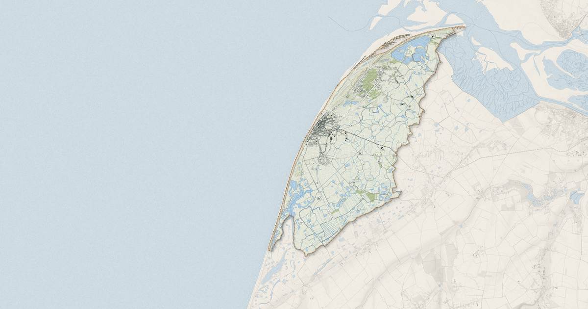 Portrait cartographique de Cayeux-sur-Mer : relief, eau, forêts, bâti et voies, calculés à partir des données de l'IGN