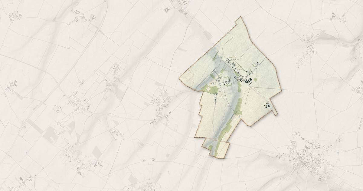 Portrait cartographique de Cerisy-Buleux : relief, eau, forêts, bâti et voies, calculés à partir des données de l'IGN