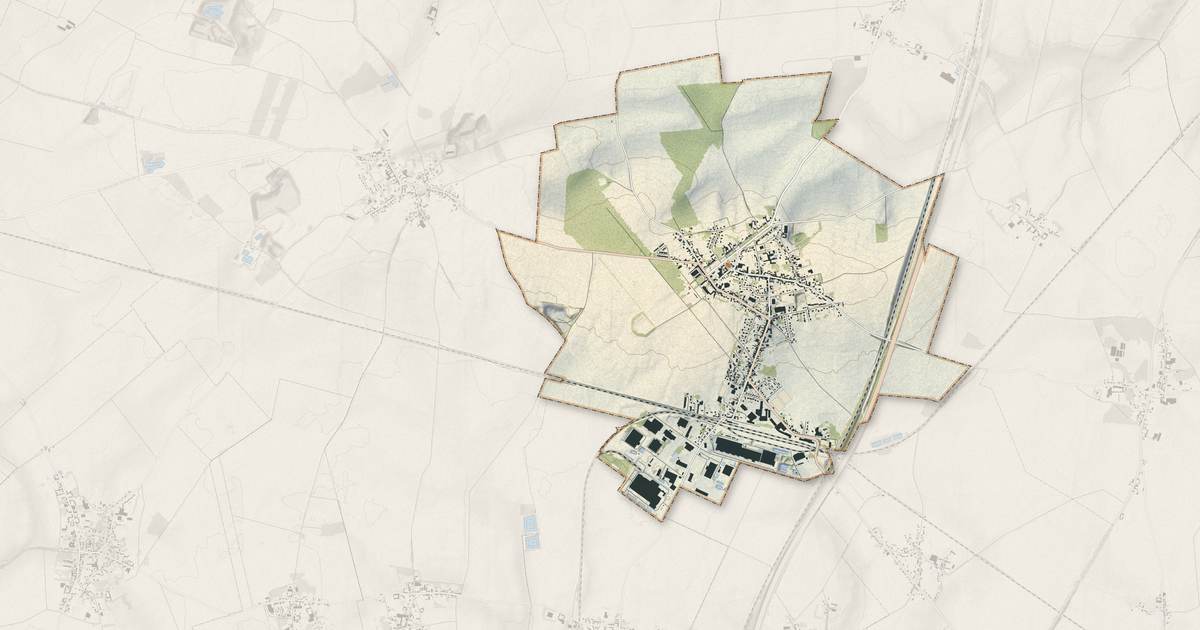 Portrait cartographique de Chaulnes : relief, eau, forêts, bâti et voies, calculés à partir des données de l'IGN