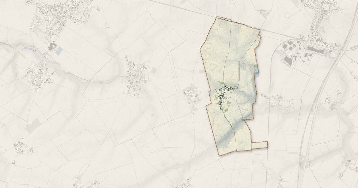 Portrait cartographique de Chilly : relief, eau, forêts, bâti et voies, calculés à partir des données de l'IGN