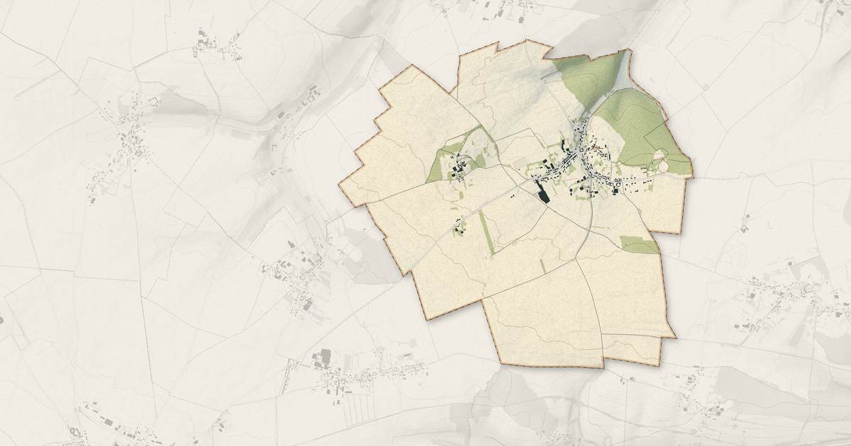 Portrait cartographique de Citerne : relief, eau, forêts, bâti et voies, calculés à partir des données de l'IGN