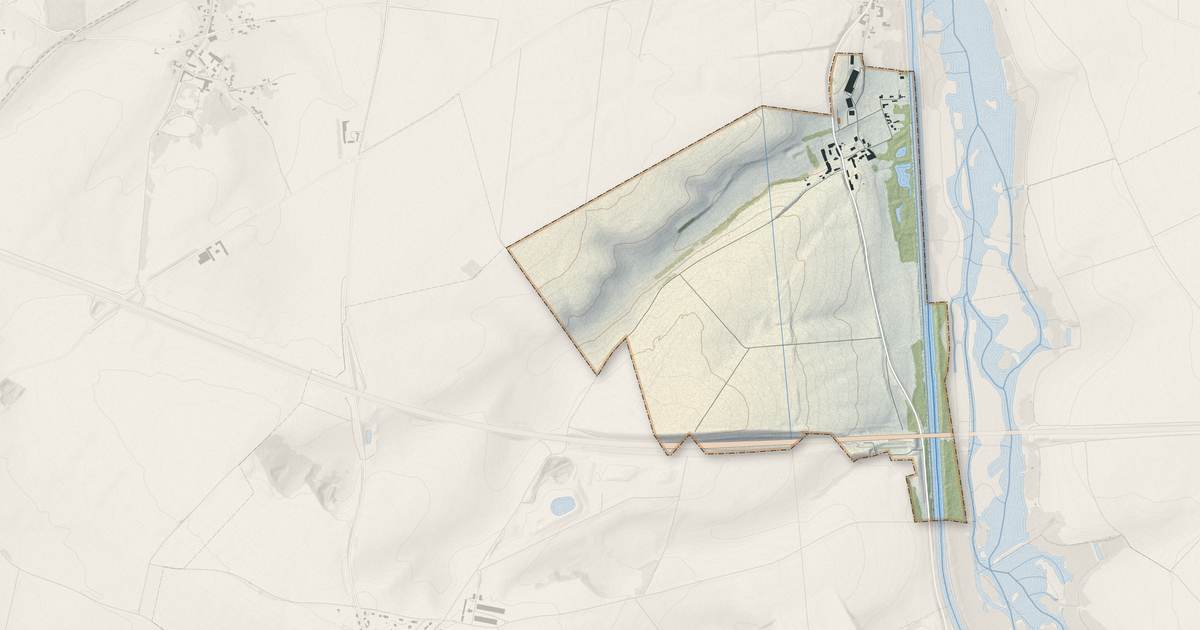 Portrait cartographique de Cizancourt : relief, eau, forêts, bâti et voies, calculés à partir des données de l'IGN