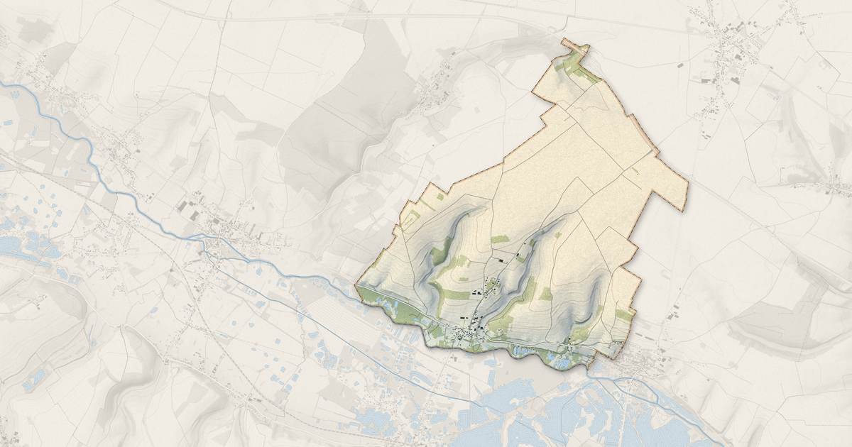 Portrait cartographique de Cocquerel : relief, eau, forêts, bâti et voies, calculés à partir des données de l'IGN