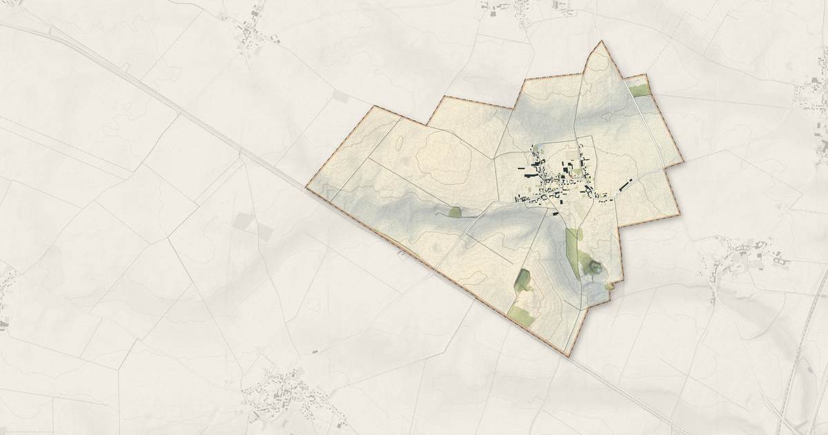 Portrait cartographique de Damery : relief, eau, forêts, bâti et voies, calculés à partir des données de l'IGN