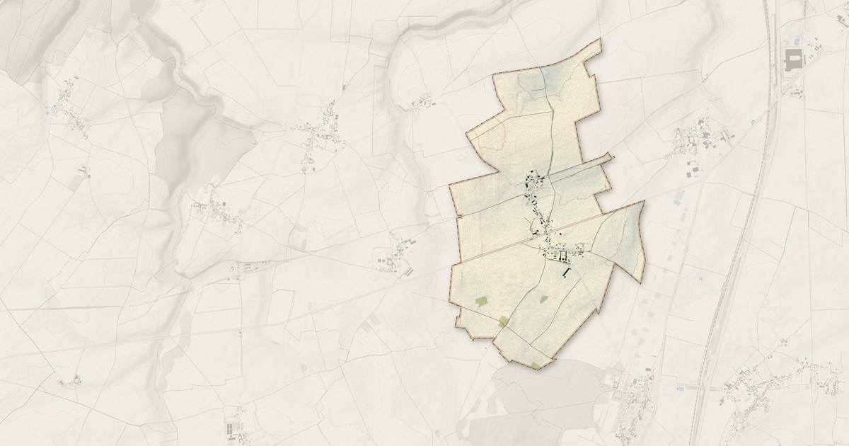 Portrait cartographique de Dancourt-Popincourt : relief, eau, forêts, bâti et voies, calculés à partir des données de l'IGN