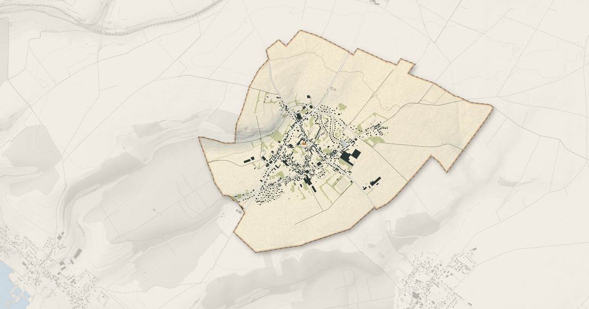 Portrait cartographique de Dargnies : relief, eau, forêts, bâti et voies, calculés à partir des données de l'IGN