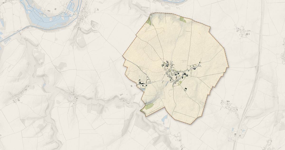 Portrait cartographique de Dompierre-Becquincourt : relief, eau, forêts, bâti et voies, calculés à partir des données de l'IGN