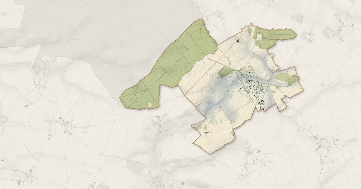 Portrait cartographique de Domvast : relief, eau, forêts, bâti et voies, calculés à partir des données de l'IGN