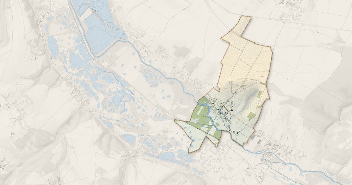 Portrait cartographique de Eaucourt-sur-Somme : relief, eau, forêts, bâti et voies, calculés à partir des données de l'IGN