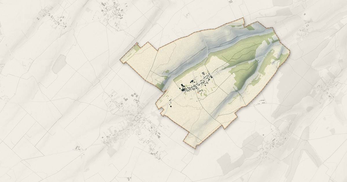 Portrait cartographique de Épaumesnil : relief, eau, forêts, bâti et voies, calculés à partir des données de l'IGN
