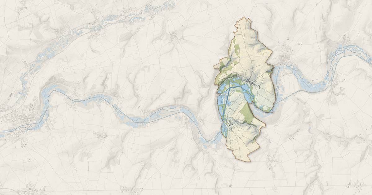 Portrait cartographique de Étinehem-Méricourt : relief, eau, forêts, bâti et voies, calculés à partir des données de l'IGN