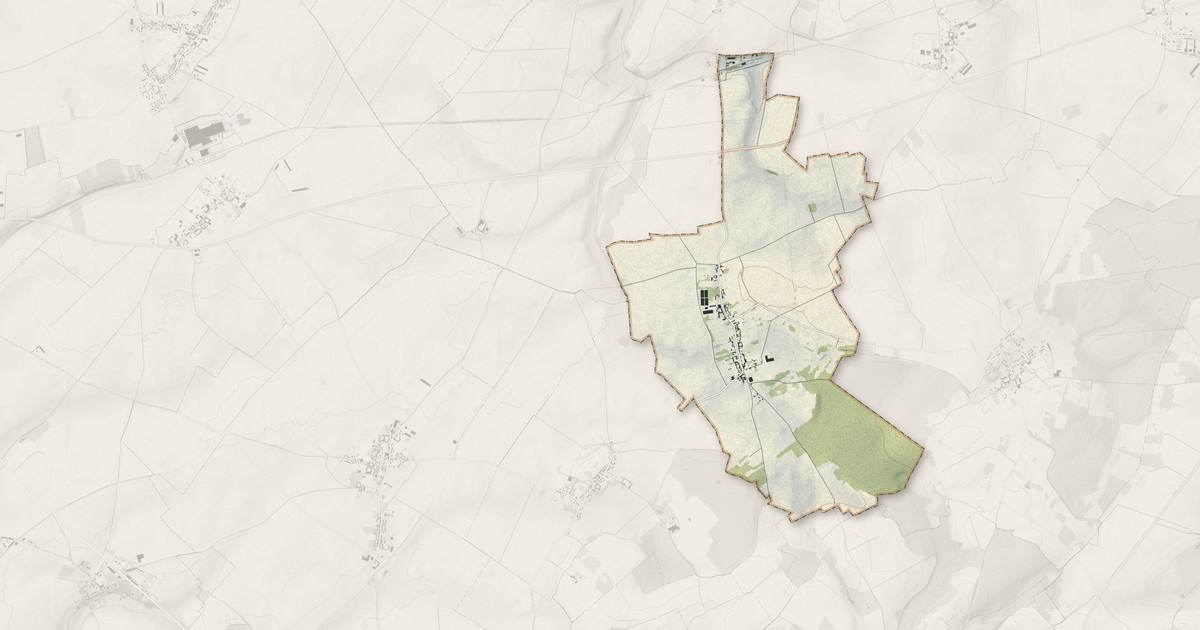 Portrait cartographique de Fescamps : relief, eau, forêts, bâti et voies, calculés à partir des données de l'IGN