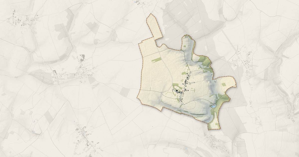 Portrait cartographique de Fransu : relief, eau, forêts, bâti et voies, calculés à partir des données de l'IGN