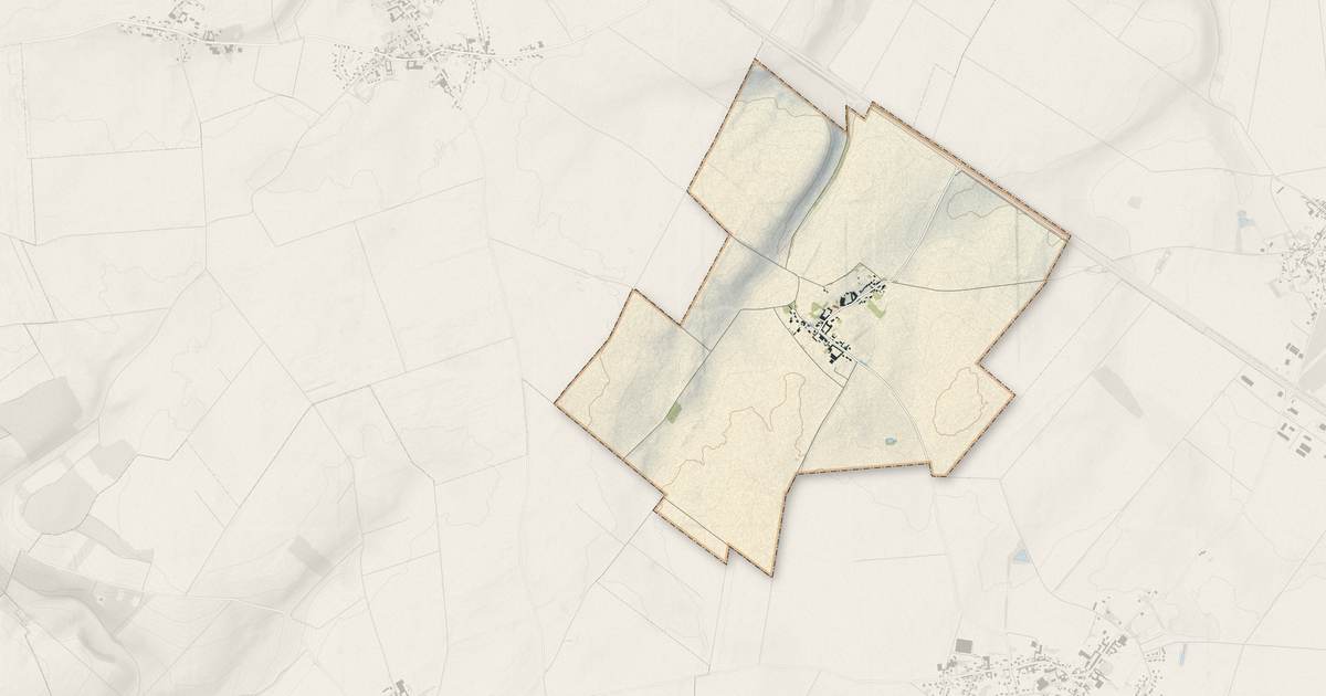 Portrait cartographique de Fresnoy-en-Chaussée : relief, eau, forêts, bâti et voies, calculés à partir des données de l'IGN