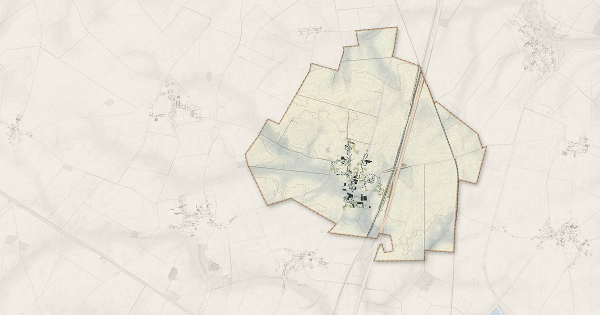 Portrait cartographique de Fresnoy-lès-Roye : relief, eau, forêts, bâti et voies, calculés à partir des données de l'IGN
