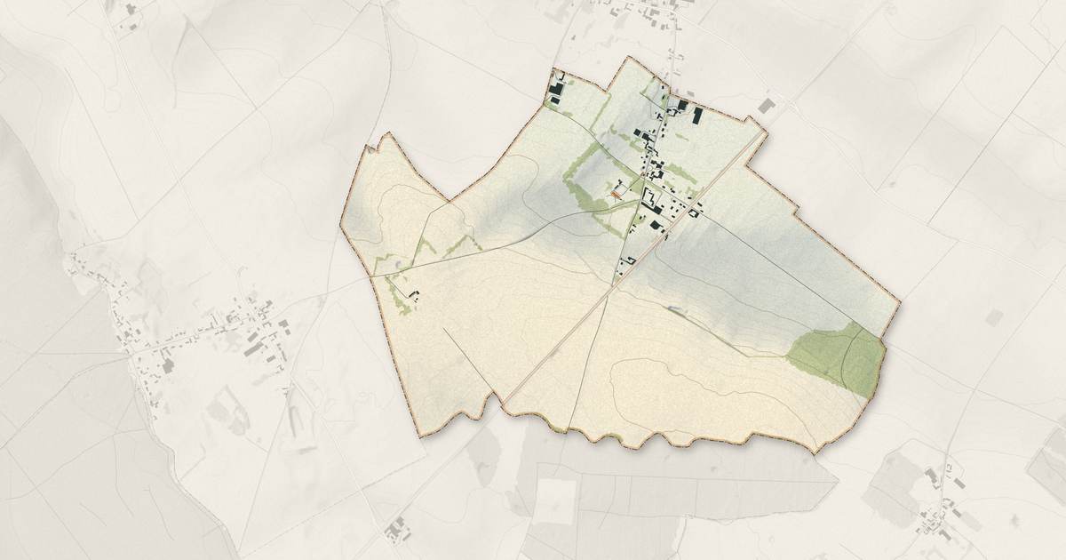 Portrait cartographique de Froyelles : relief, eau, forêts, bâti et voies, calculés à partir des données de l'IGN