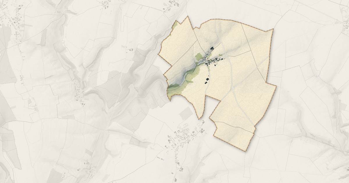 Portrait cartographique de Gorges : relief, eau, forêts, bâti et voies, calculés à partir des données de l'IGN