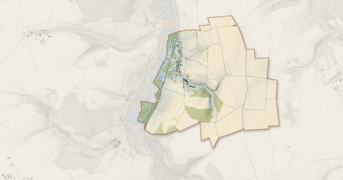 Portrait cartographique de Gratibus : relief, eau, forêts, bâti et voies, calculés à partir des données de l'IGN