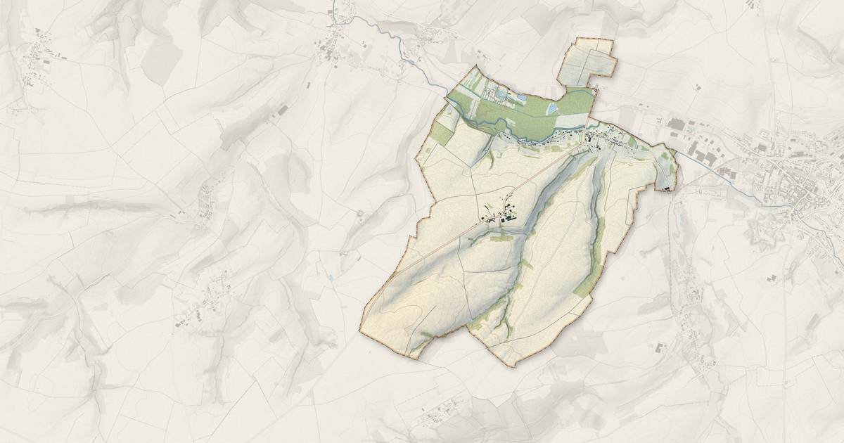 Portrait cartographique de Hem-Hardinval : relief, eau, forêts, bâti et voies, calculés à partir des données de l'IGN