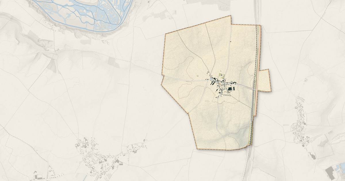 Portrait cartographique de Herbécourt : relief, eau, forêts, bâti et voies, calculés à partir des données de l'IGN