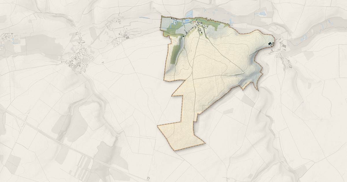 Portrait cartographique de Ignaucourt : relief, eau, forêts, bâti et voies, calculés à partir des données de l'IGN
