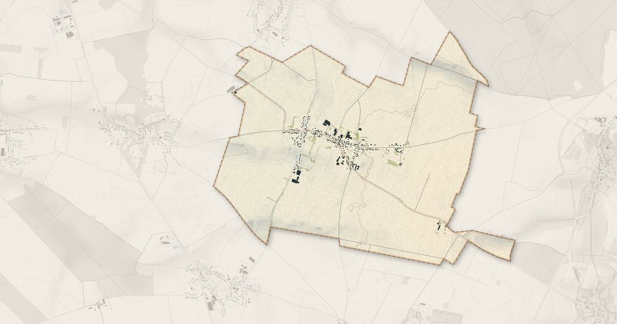 Portrait cartographique de Lamotte-Buleux : relief, eau, forêts, bâti et voies, calculés à partir des données de l'IGN