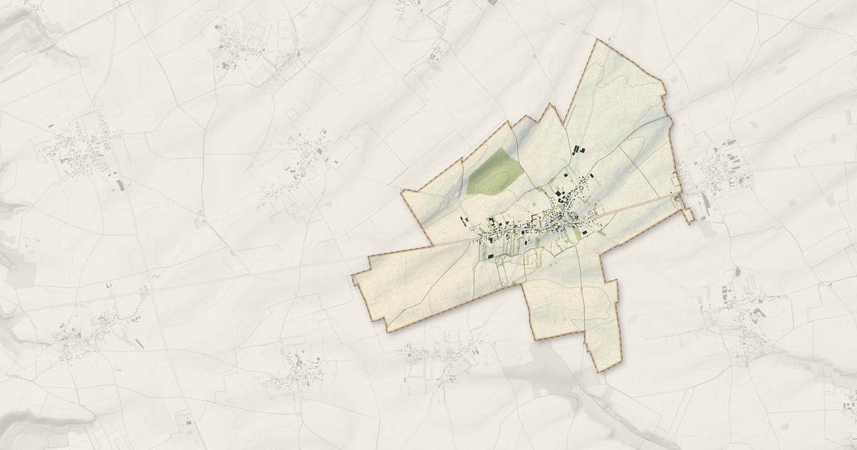 Portrait cartographique de Lignières-Châtelain : relief, eau, forêts, bâti et voies, calculés à partir des données de l'IGN